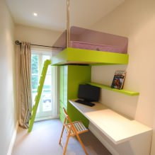 Interieur eines kleinen Kinderzimmers: Wahl von Farbe, Stil, Dekoration und Möbeln (70 Fotos) -16