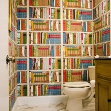 Tapete für das Badezimmer: Vor- und Nachteile, Typen, Design, 70 Fotos im Innenraum-8