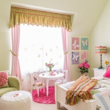 Curtains in the nursery: types, choice of color and style, 70 photos in the interior-10