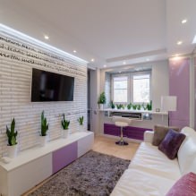 Wanddekoration im Wohnzimmer: Auswahl an Farben, Oberflächen, Akzentwand im Innenraum-1