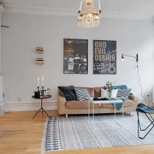 Skandinavischer Stil im Inneren einer Wohnung und eines Hauses-6
