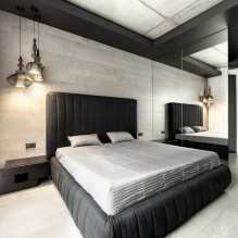 Дизајн зидова у спаваћој соби: избор боја, опције завршне обраде, 130 фотографија у унутрашњости-0