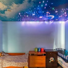 Stretch ceiling in a children's room: 60 best photos and ideas-5