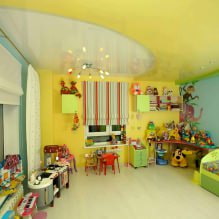 Stretch ceiling in a children's room: 60 best photos and ideas-11