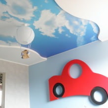 เพดานยืดในห้องเด็ก: 60 รูปถ่ายและไอเดียที่ดีที่สุด-9