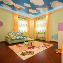Stretch ceiling in a children's room: 60 best photos and ideas-3