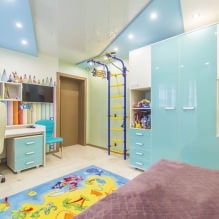 Stretch ceiling in a children's room: 60 best photos and ideas-2