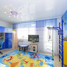 Stretch ceiling in a children's room: 60 best photos and ideas-4