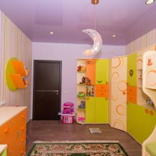 Stretch ceiling in a children's room: 60 best photos and ideas-7