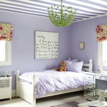 Belső lila színben: kombinációk, a szobák áttekintése, 70 fotó-9