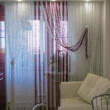 Filament curtains in the interior: features, types, overview of rooms, 65 photos-2