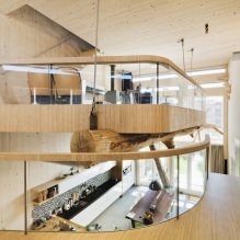 The use of wood in the interior: photos, 77 applications-19