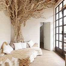 The use of wood in the interior: photos, 77 applications-17