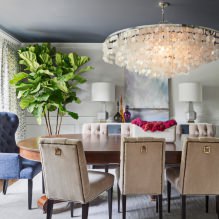 Modern chandeliers in the interior: photos, views, design, styles, overview of rooms-11