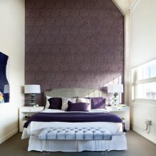Purple wallpapers in the interior: types, design, selection of curtains, 70 photos-9