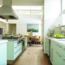 Grünes Küchenset: Merkmale der Wahl, Kombination, 60 Fotos-8