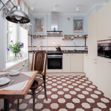 Kücheninterieur mit dunkler Arbeitsplatte: Funktionen, Materialien, Kombinationen, 75 Fotos-33
