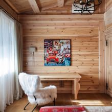 Vorhänge in einem Holzhaus: Designmerkmale, Typen, 80 Foto-11