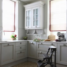 Graues Küchenset: Design, Formwahl, Material, Stil (65 Fotos) -29