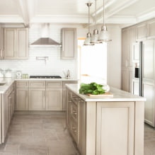 Beige im Inneren der Küche: Design, Stil, Kombinationen (60 Fotos) -10