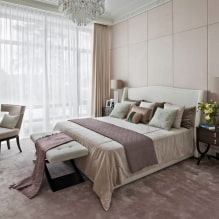 Light colors in the interior of the bedroom: design features of the room, 55 photos-8