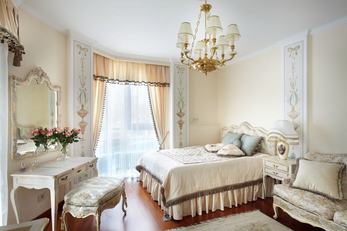 Светле боје у унутрашњости спаваће собе: дизајнерске карактеристике собе, 55 фотографија