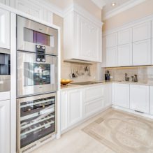 Weißes Küchenset: Merkmale der Wahl, Kombination, 70 Fotos im Innenraum-0