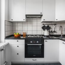 Бела кухињска гарнитура: карактеристике по избору, комбинација, 70 фотографија у унутрашњости-5