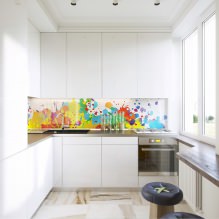 Weißes Küchenset: Merkmale der Wahl, Kombination, 70 Fotos im Innenraum-12