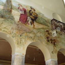 Panloob na dekorasyon na may mga fresco: mga larawan, tampok, uri, pagpipilian ng disenyo at istilo-13