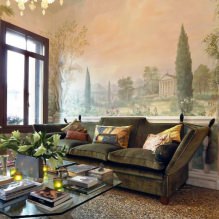 Interior decoration with frescoes: photos, features, types, choice of design and style-9