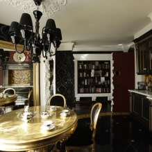 Barokk stílus a lakás belsejében: tervezési jellemzők, dekoráció, bútorok és dekoráció-20