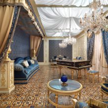 Barokk stílus a lakás belsejében: tervezési jellemzők, dekoráció, bútorok és dekoráció-13
