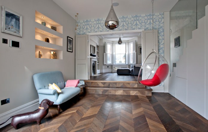 Parquet in the interior: types, choice of colors, methods of installation, 70 photos