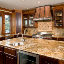 How to choose the color of your kitchen countertop: 60+ best combinations to complement the interior-5