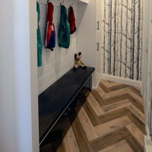 How to choose wallpaper for a small hallway: 70 design ideas-13