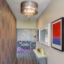 How to choose wallpaper for a small hallway: 70 design ideas-8