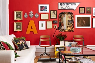 Црвена боја у ентеријеру: вредност, комбинација, стилови, декорација, намештај (80 фотографија)