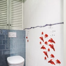 Kis WC-belső tér: jellemzők, tervezés, szín, stílus, 100+ fotó-2