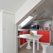 Rotes Küchenset: Funktionen, Typen, Kombinationen, Stilauswahl und Vorhänge-8