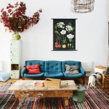 Boho stílus a belső térben: jellemzők, kivitelek, színek, bútorok és dekoráció megválasztása-4