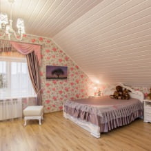 Arrangement of the nursery on the attic floor: the choice of style, decoration, furniture and curtains-0