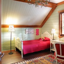 Arrangement of a nursery on the attic floor: choice of style, decoration, furniture and curtains-8