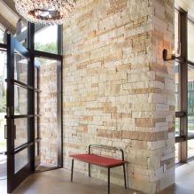 Stone in the interior of the hallway: features of decoration, types, colors, styles and combinations-11