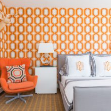 Orange color in the interior: meaning, design features, styles, 60 photos-13