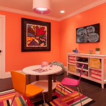 Narancssárga szín a belső térben: jelentés, tervezési jellemzők, stílusok, 60 fotó-2