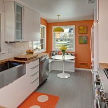 Narancssárga szín a belső térben: jelentés, tervezési jellemzők, stílusok, 60 fotó-3