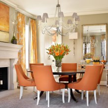 Orange color in the interior: meaning, design features, styles, 60 photos-9