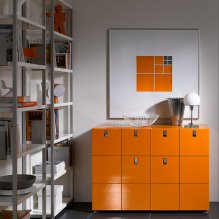 Narancssárga szín a belső térben: jelentés, tervezési jellemzők, stílusok, 60 fotó-5