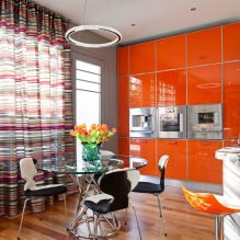 Narancssárga szín a belső térben: jelentés, tervezési jellemzők, stílusok, 60 fotó-6